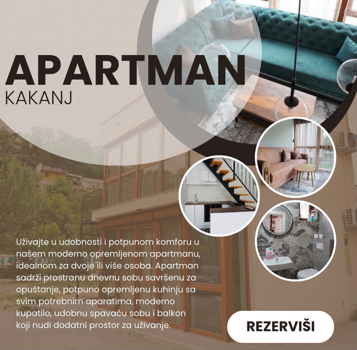 Objava za apartman u Kaknju