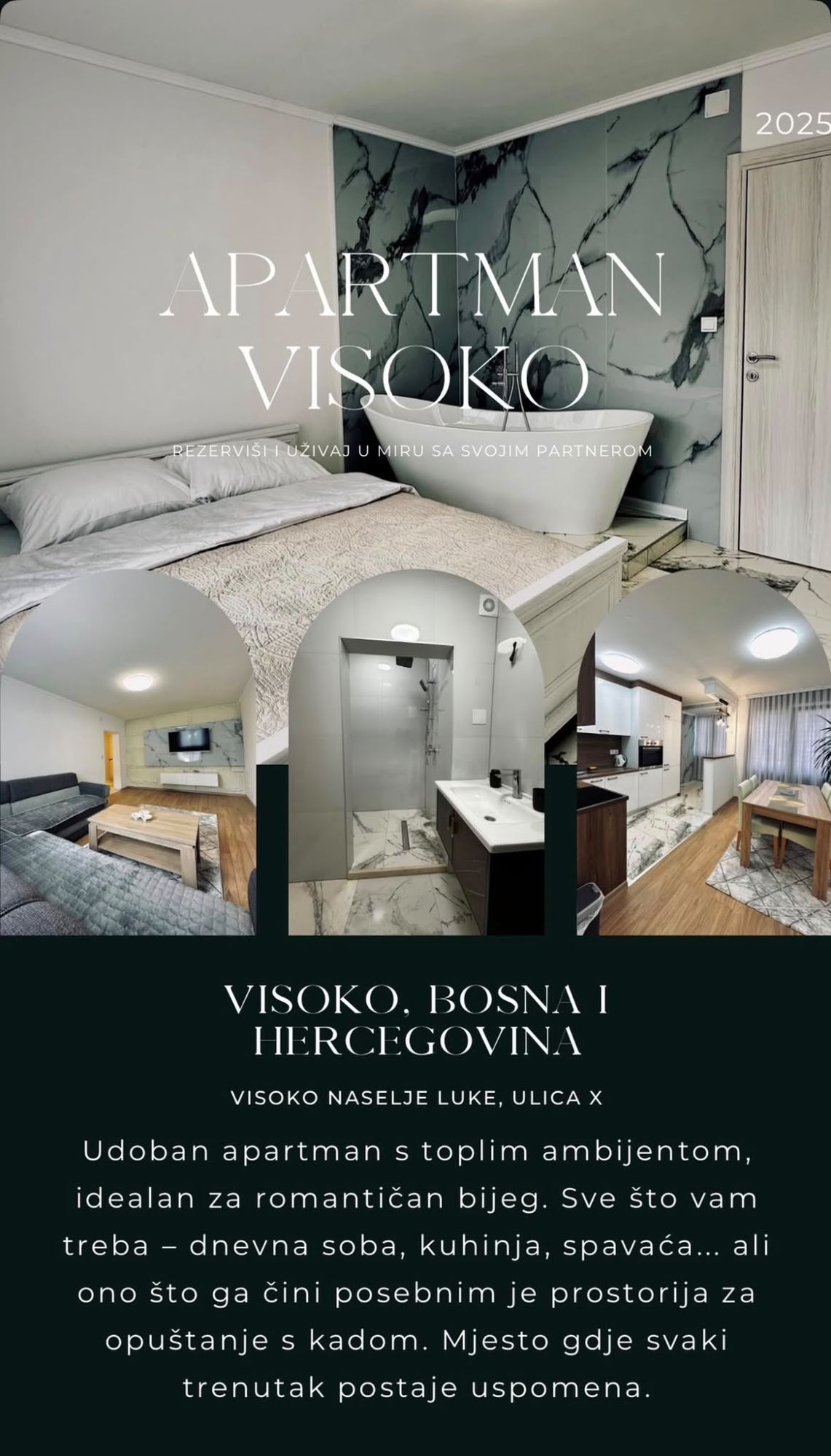 Objava za apartman u Visokom