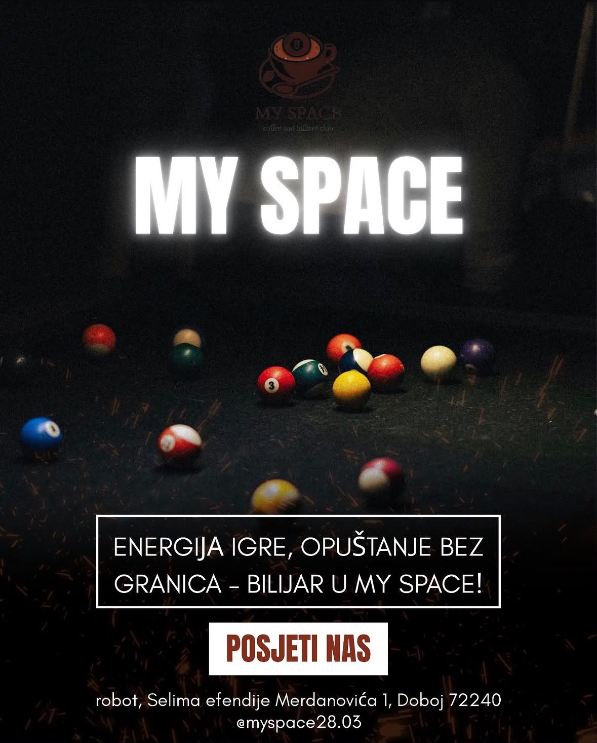 Objava za caffe klub My Space
