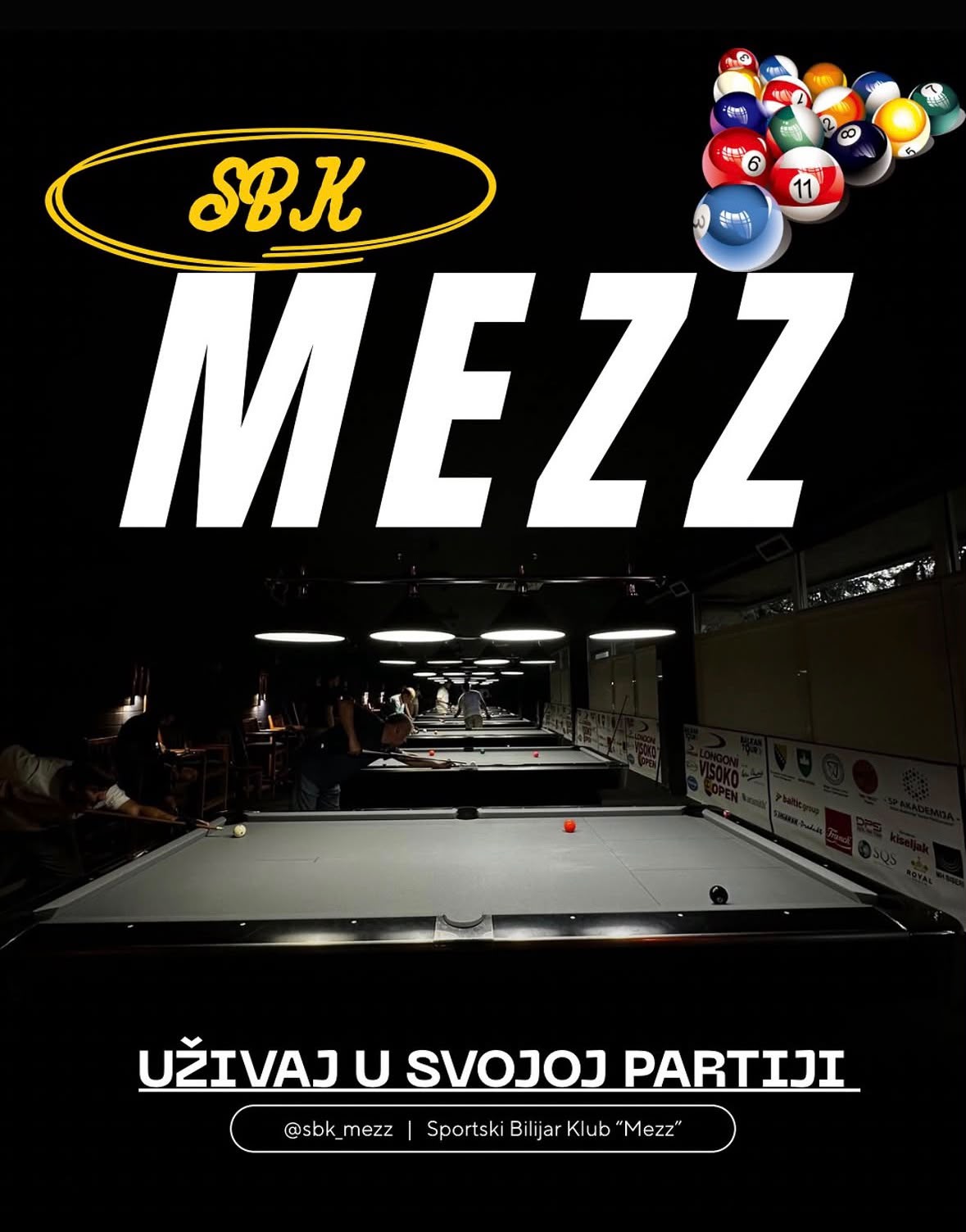 Objava za Sportski bilijar klub Mezz